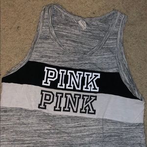 VS Pink large tank top. Black white and gray!